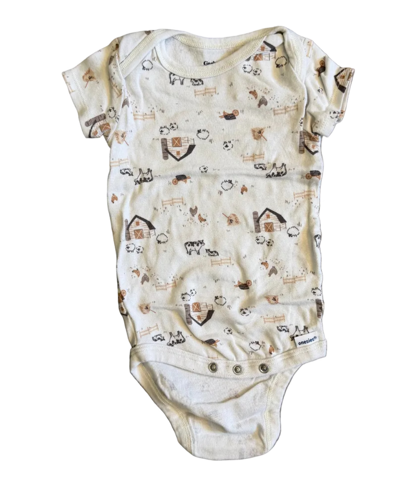 Gerber farm onesie 6-9 months