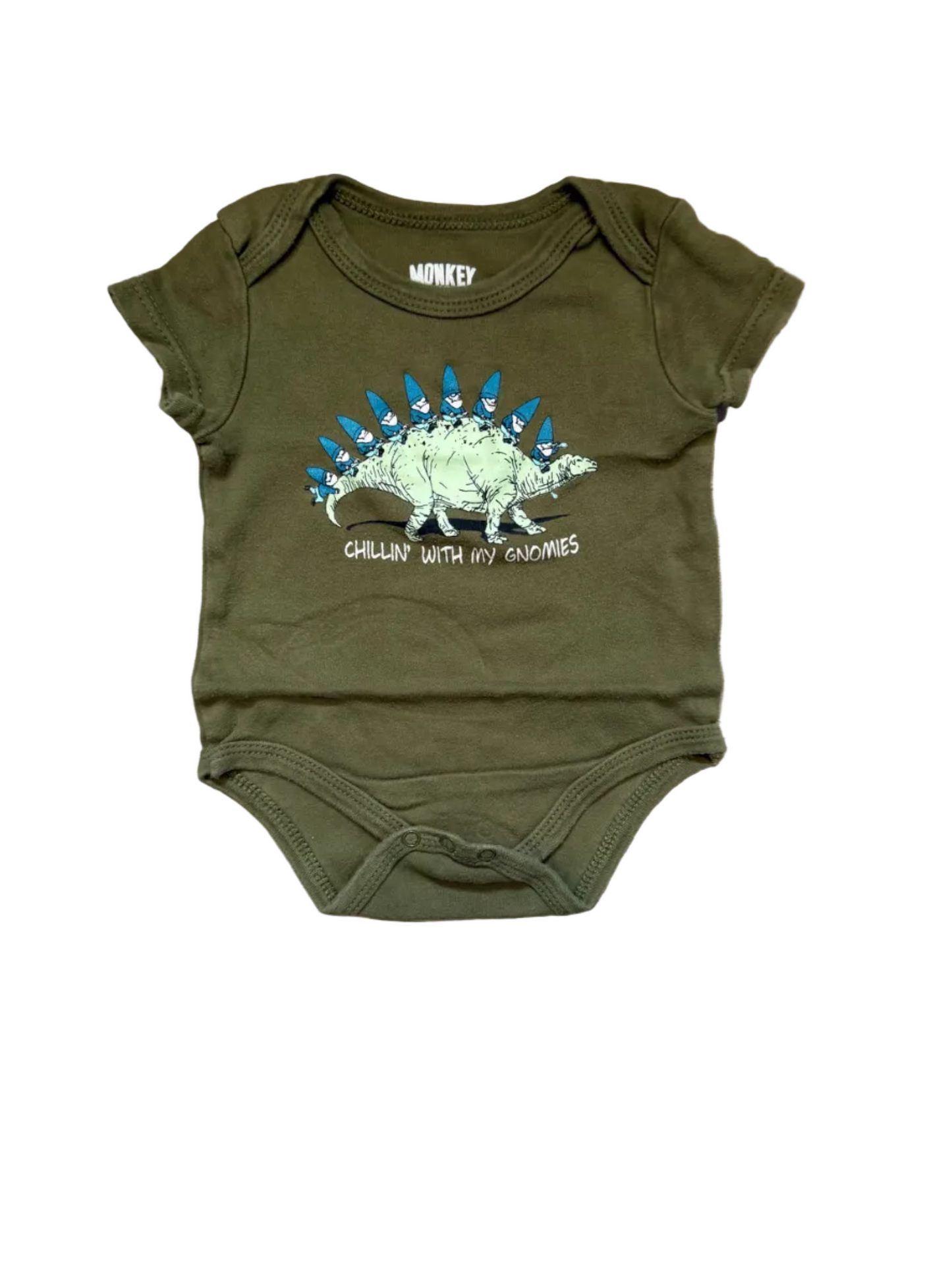 Monkey bars Dino onesie 6-9 months