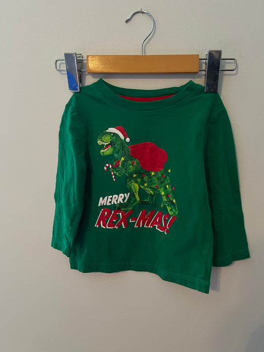 George T-Rex Christmas shirt