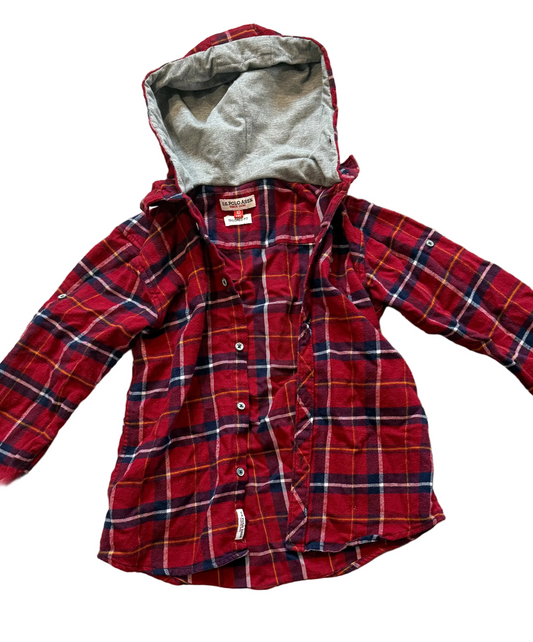 Polo plaid button long sleeve size 10