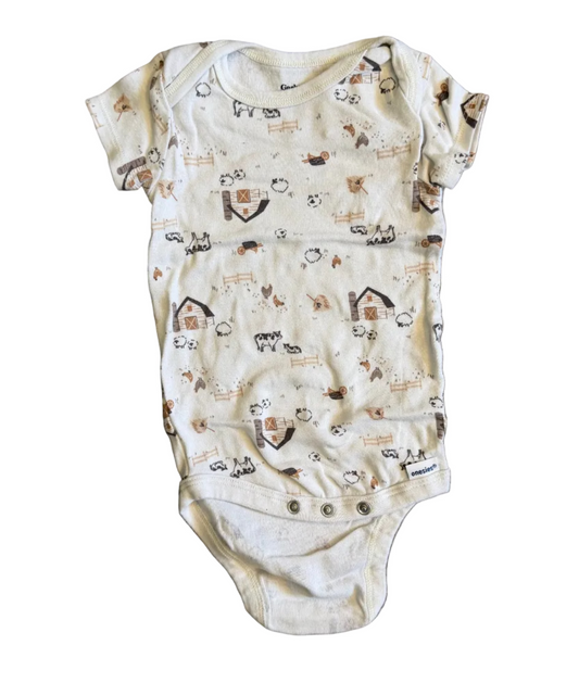 Gerber farm onesie 6-9 months