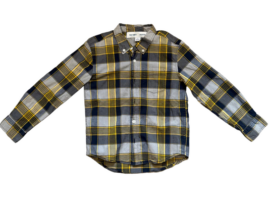 Old navy plaid shirt 6/7